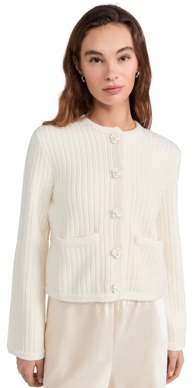La Ligne Cardigan Jacket Cream