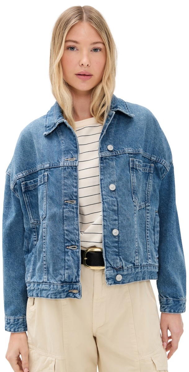 Free People Opal Denim Jacket Cowboy