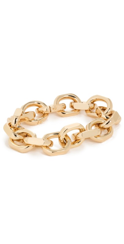 Jennifer Fisher Small City Link Bracelet Yellow Gold