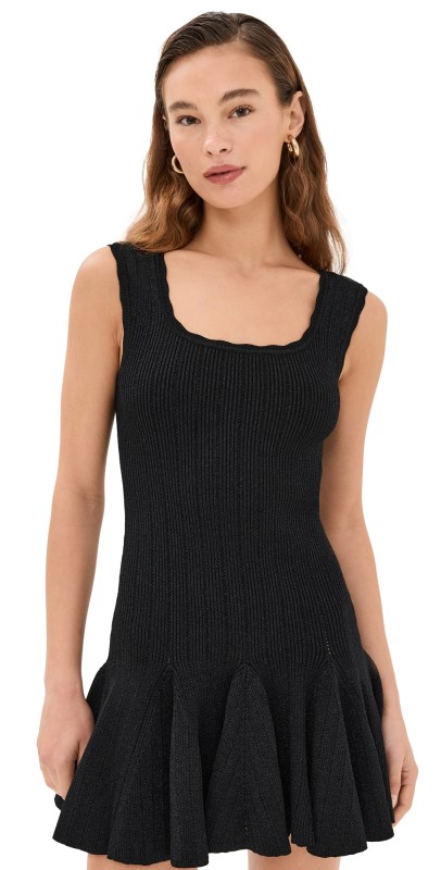 LoveShackFancy Maryanne Dress Black
