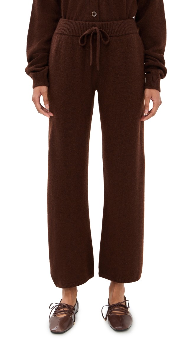 The Elder Statesman Med Lounge Cashmere Pants Wenge