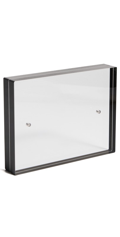 Tizo Design Black Border Acrylic Frame 4x6 Black/Clear