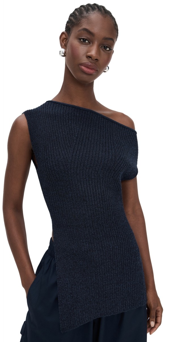A. L.C. Millie Knit Top Navy