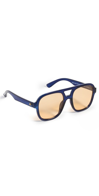 AIRE Whirlpool Sunglasses Navy Golden Tint
