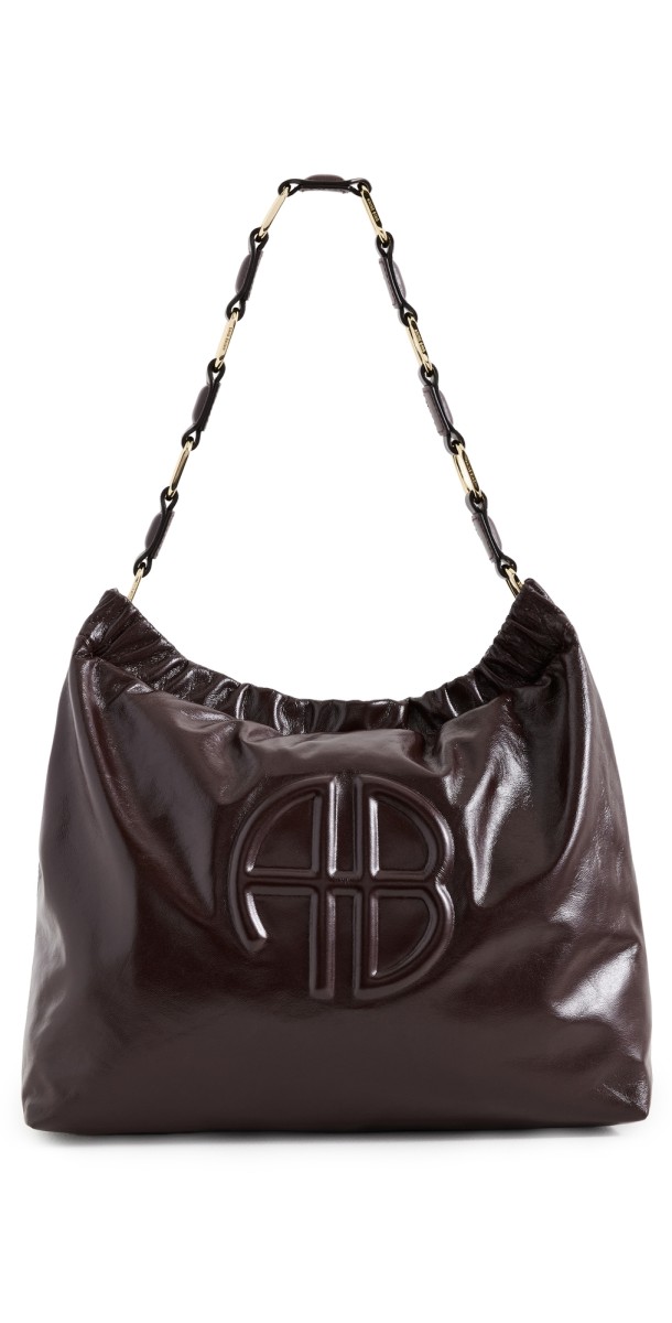 ANINE BING Kate Shoulder Bag Burgundy