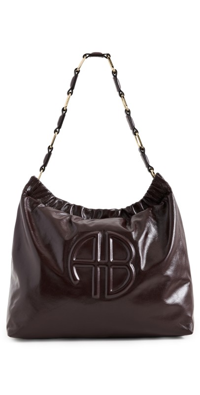 ANINE BING Kate Shoulder Bag Burgundy