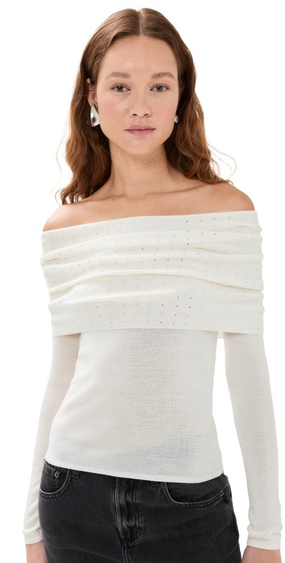 Le Superbe Aura Clavicle Sweater Snow