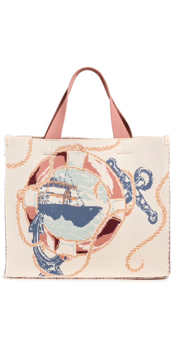 Zimmermann Medium Jacquard Tote Nautical Map