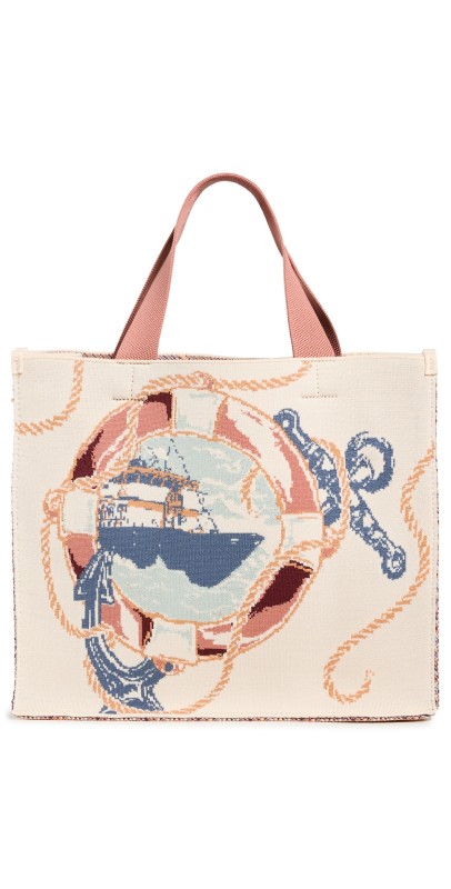Zimmermann Medium Jacquard Tote Nautical Map