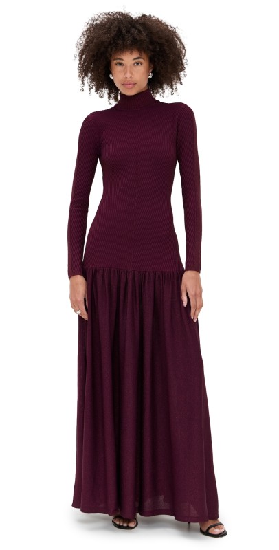 Retrofête Bandini Knit Dress Metallic Pinot