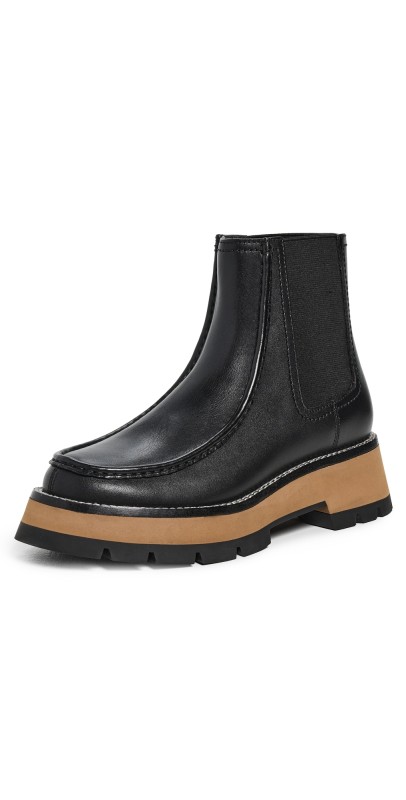 3.1 Phillip Lim Kate-Lug Sole Chelsea Boots Black