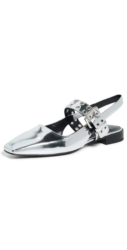 rag & bone Astra Slingbacks Silver