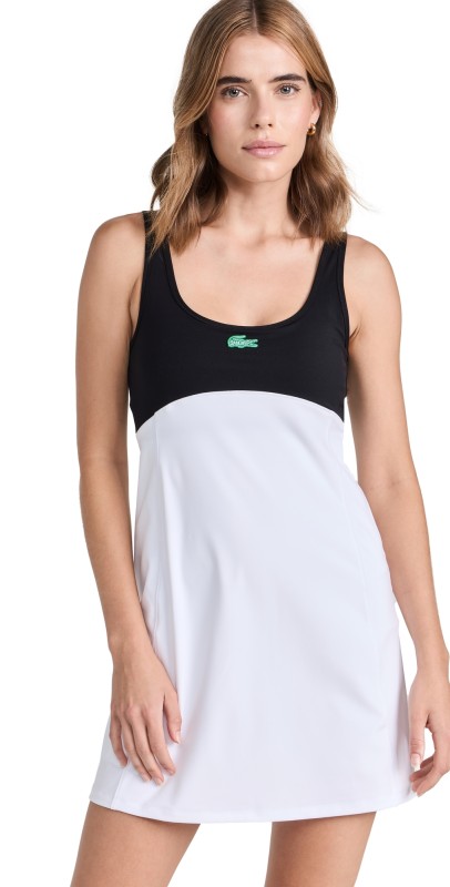 Lacoste x Bandier Colorblock Dress Blanc