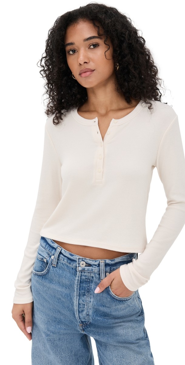 Z Supply Ferris Henley Top Crystal