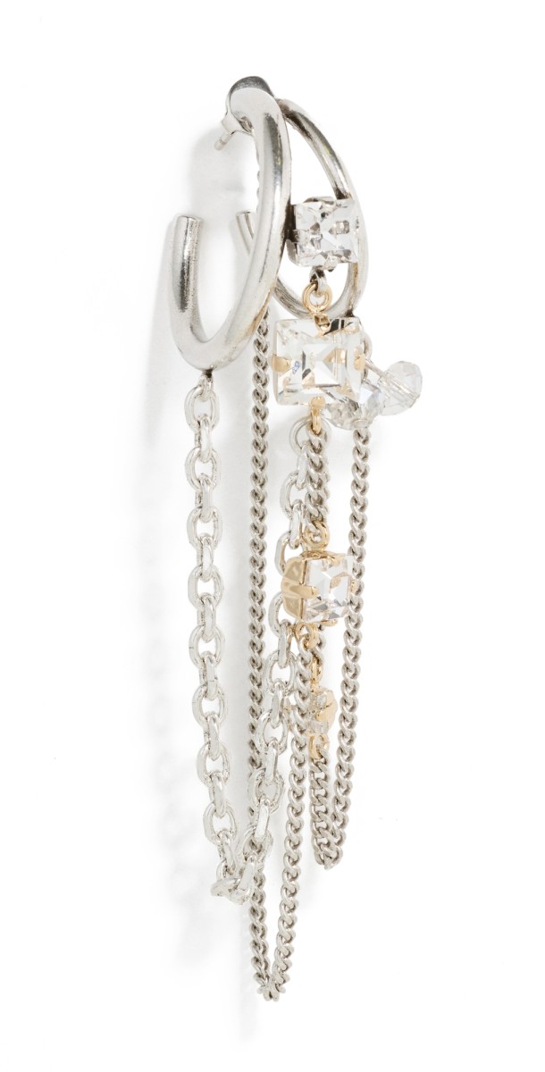 Isabel Marant Single Hoop Transparent/Silver