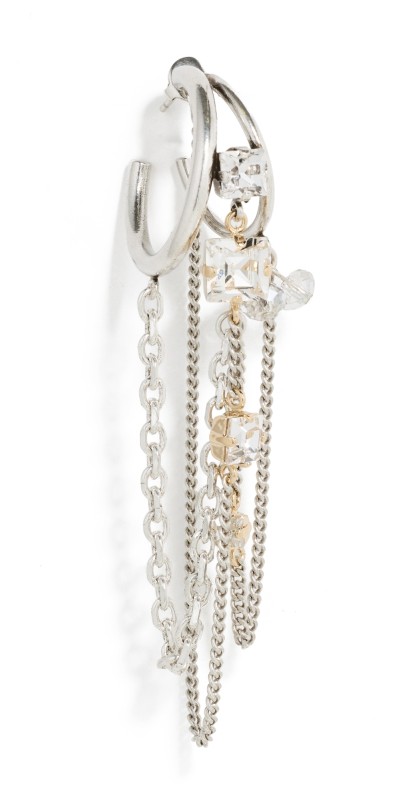 Isabel Marant Single Hoop Transparent/Silver