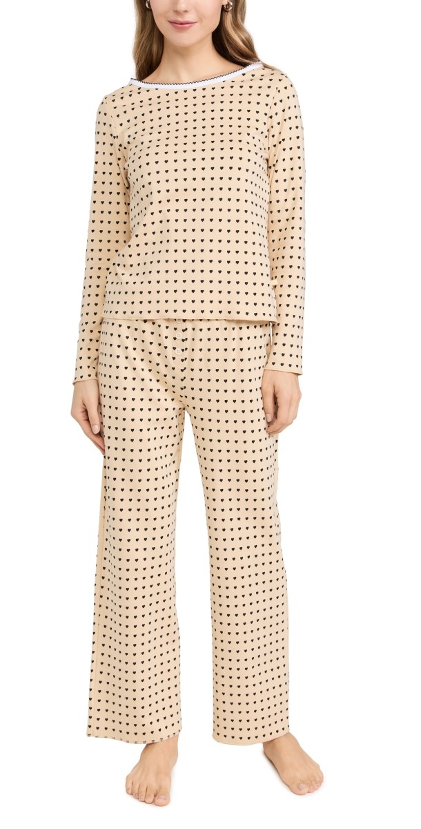 Cozyland by Morgan Lane Ellie PJ Set Latte