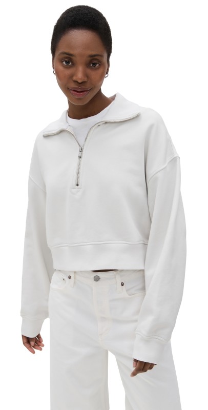 AGOLDE Bethan Quarter Zip Sweatshirt Wired