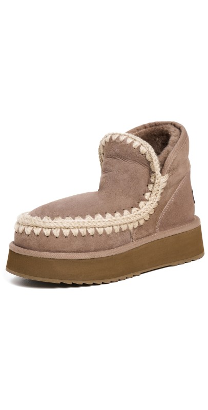 MOU Mini Mou Platform Boots Elephant Grey