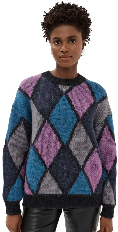 ANINE BING Sydney Crew Neck Sweater Multi