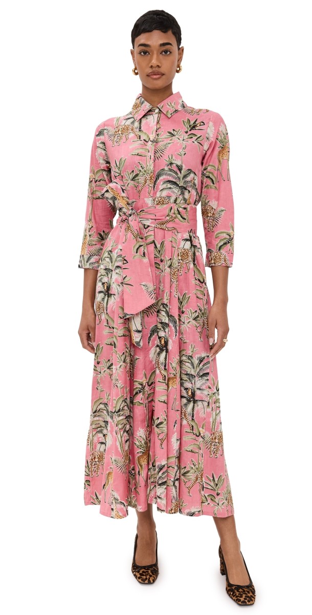 Guadalupe Design Luciana Jungle Dress Pink