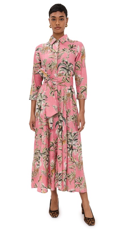 Guadalupe Design Luciana Jungle Dress Pink