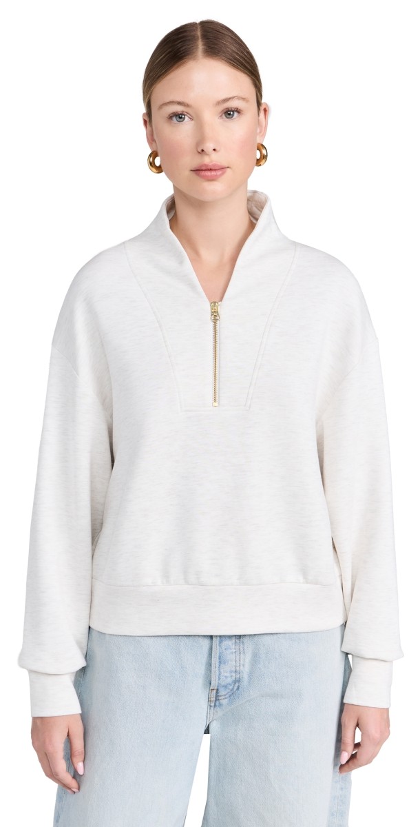 Varley Davidson Sweatshirt Ivory Marl