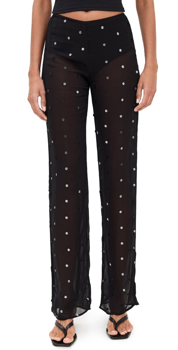 Bec + Bridge Arielle Pants Black Sequin
