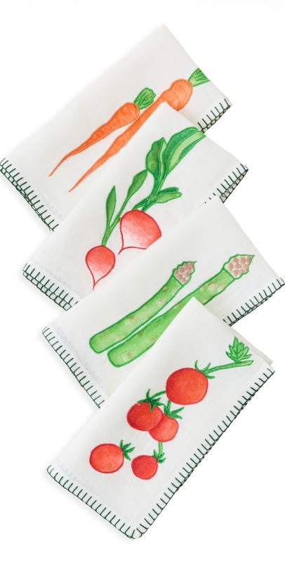 Misette Embroidered Linen Napkins Set Gr