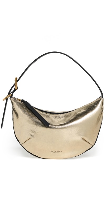 rag & bone Mercer Small Hobo Bag Gold