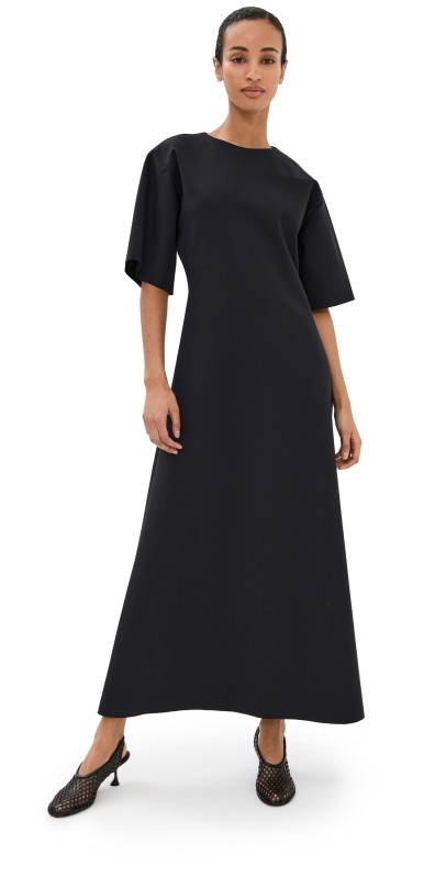 Róhe Modern Scuba Dress Black