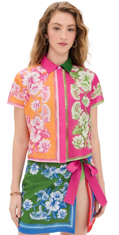 FARM Rio Floral Elegance Mixed Scarves Shirt Floral Elegance Mixed Scarves