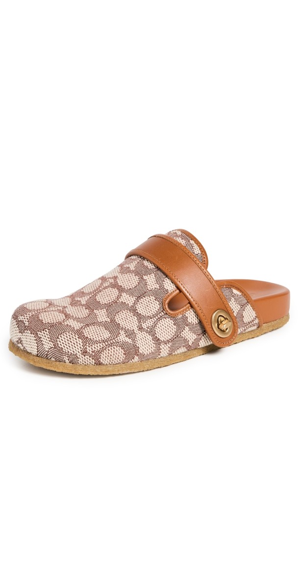 Coach Blake Clogs Cocoa/Burnished Amber