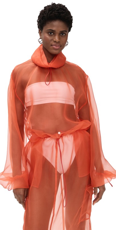 Fe Noel Organza Sports Top Fuego