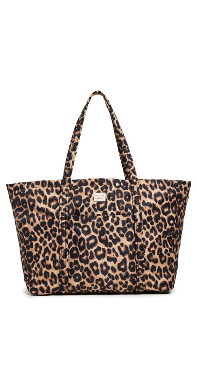 Loeffler Randall Dina Travel Tote Leopard