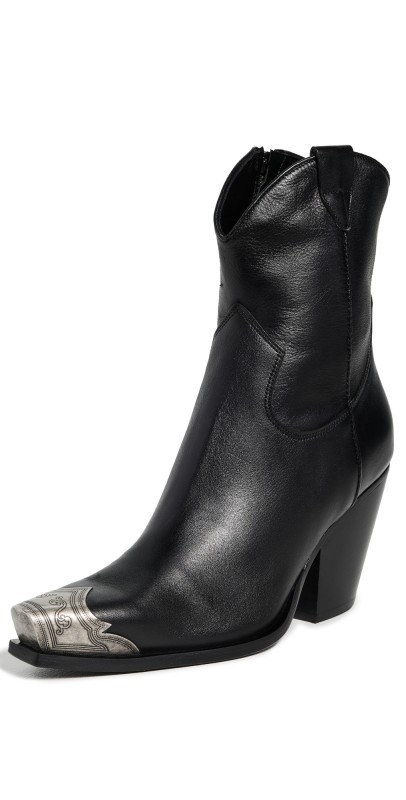 Free People Brayden Western Boots Black