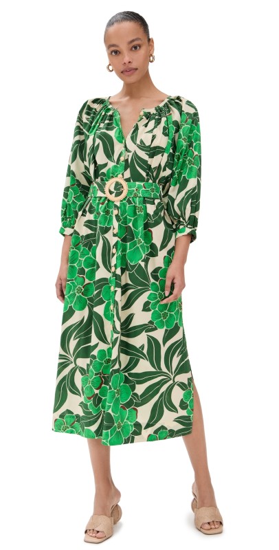Cara Cara Simone Dress Palm Beach Green