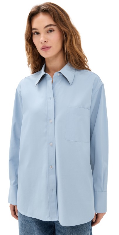 Vince Oversized Shirt Cobble Stone
