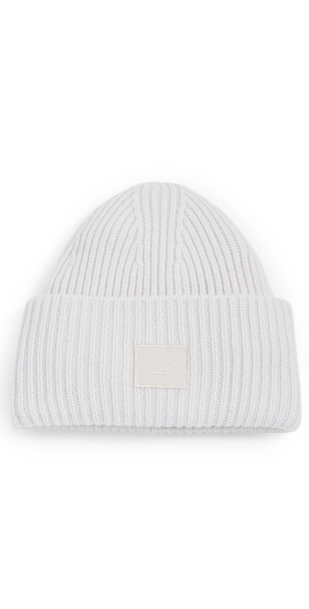 Acne Studios Pansy Face Yak Beanie Greige Melang
