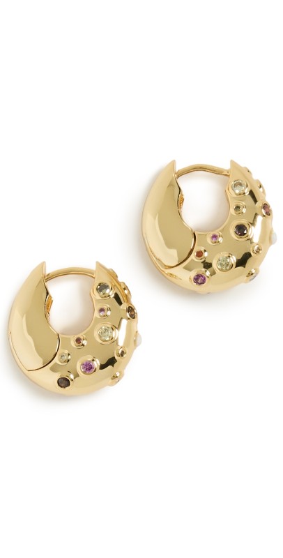 Anni Lu Crystal Bay Hoops Gold