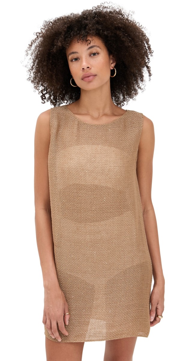 Leset Stella Sleeveless Mini Dress Honey
