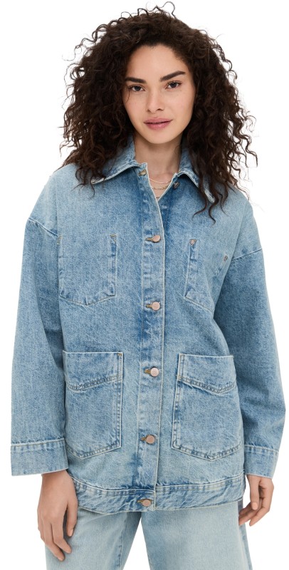 Free People Avery Denim Jacket Got The Blues