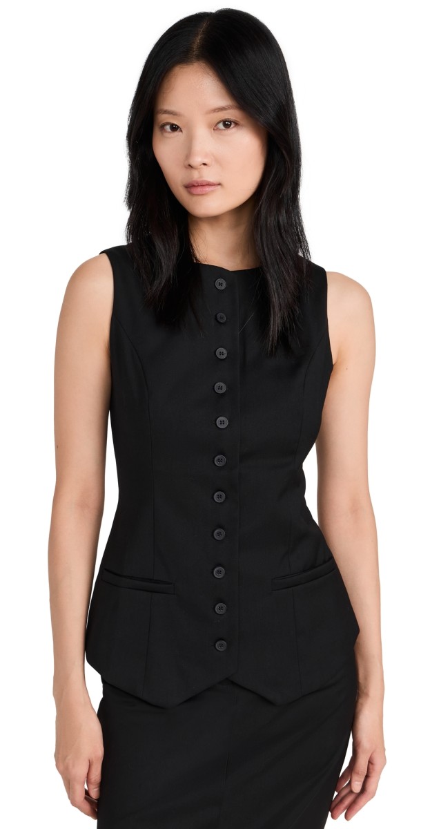 4th & Reckless Briella Waistcoat Black