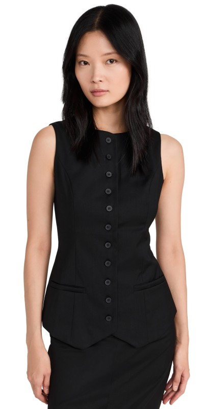 4th & Reckless Briella Waistcoat Black