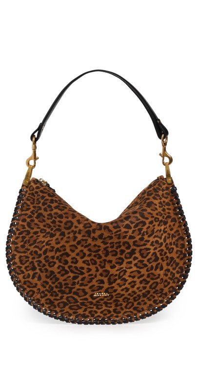Isabel Marant Oskan Soft Zip Bag Leopard