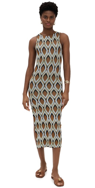 MISA Nakia Dress Brown