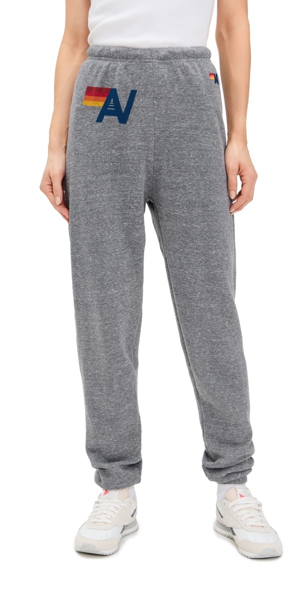 Aviator Nation Logo Sweatpants Heather Grey