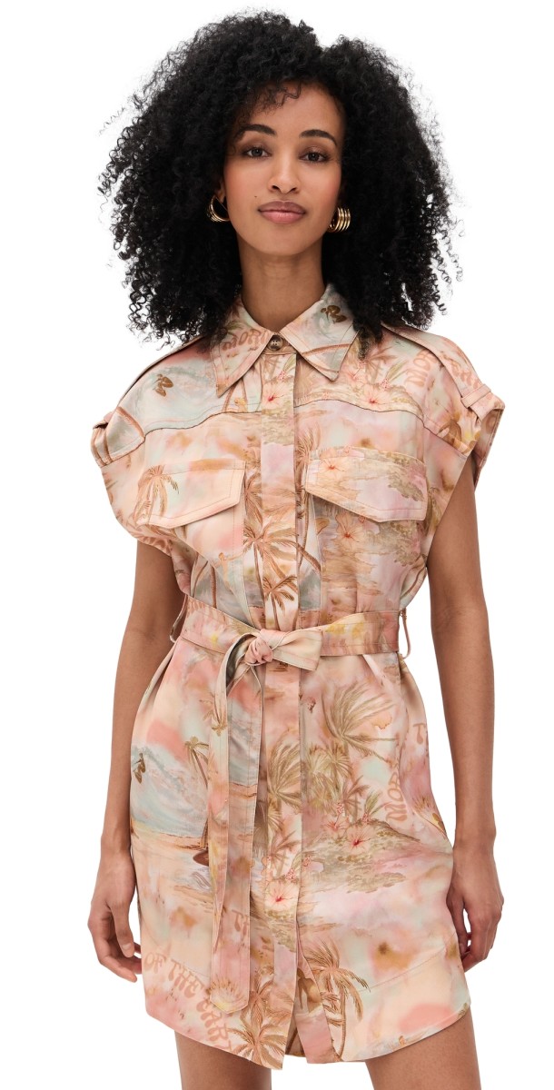 Zimmermann Illuminate Sleeveless Tunic Guava Morning