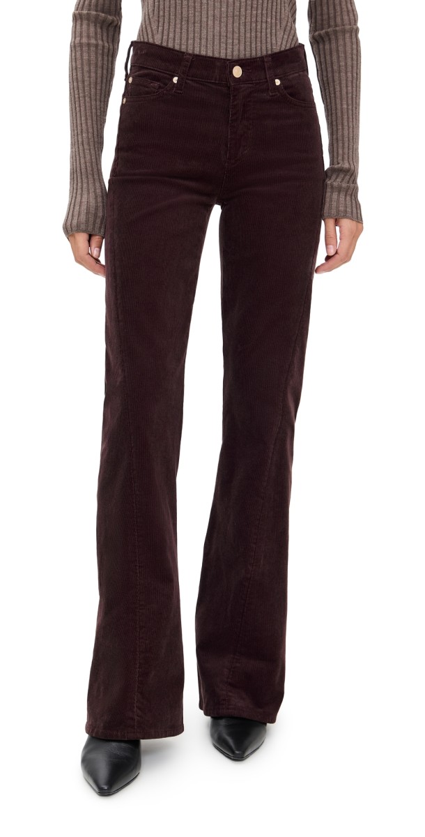 7 For All Mankind Twisted Dojo Tailorless Corduroy Pants Corduroy Coffee Bean
