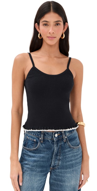LE BOP Ribbed Tank Heather Gray